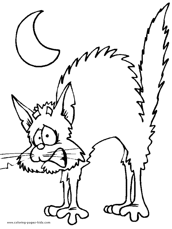 35 Scary Cat Coloring Pages 39