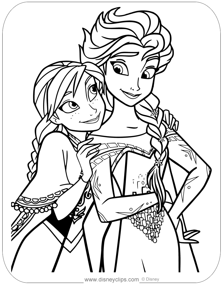 55 Printable Disney Coloring Pages Anna 41