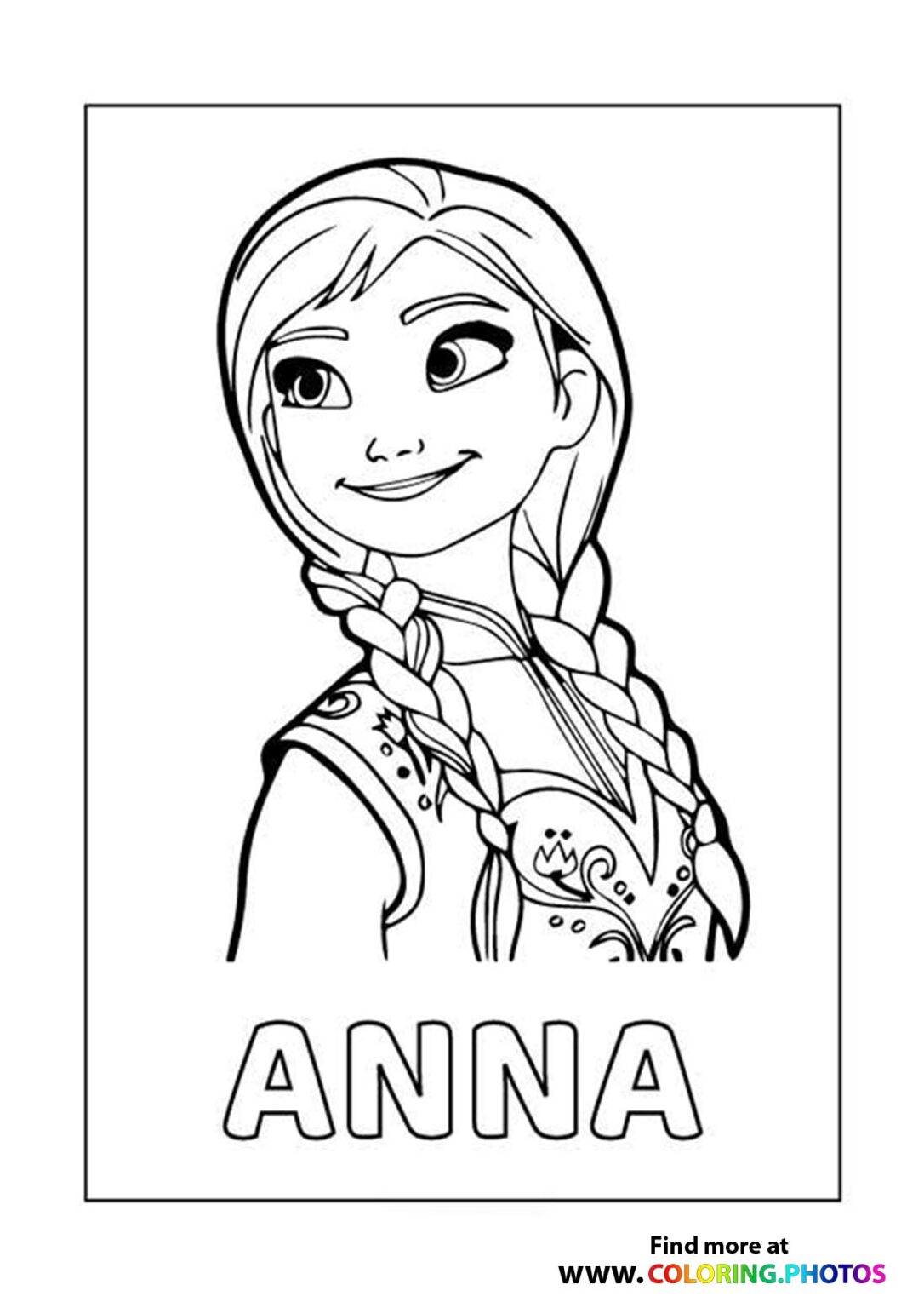 55 Printable Disney Coloring Pages Anna 42
