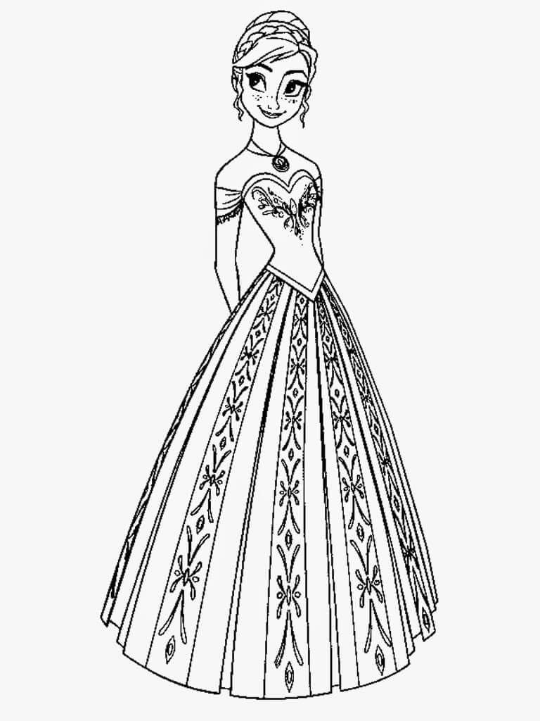 55 Printable Disney Coloring Pages Anna 66