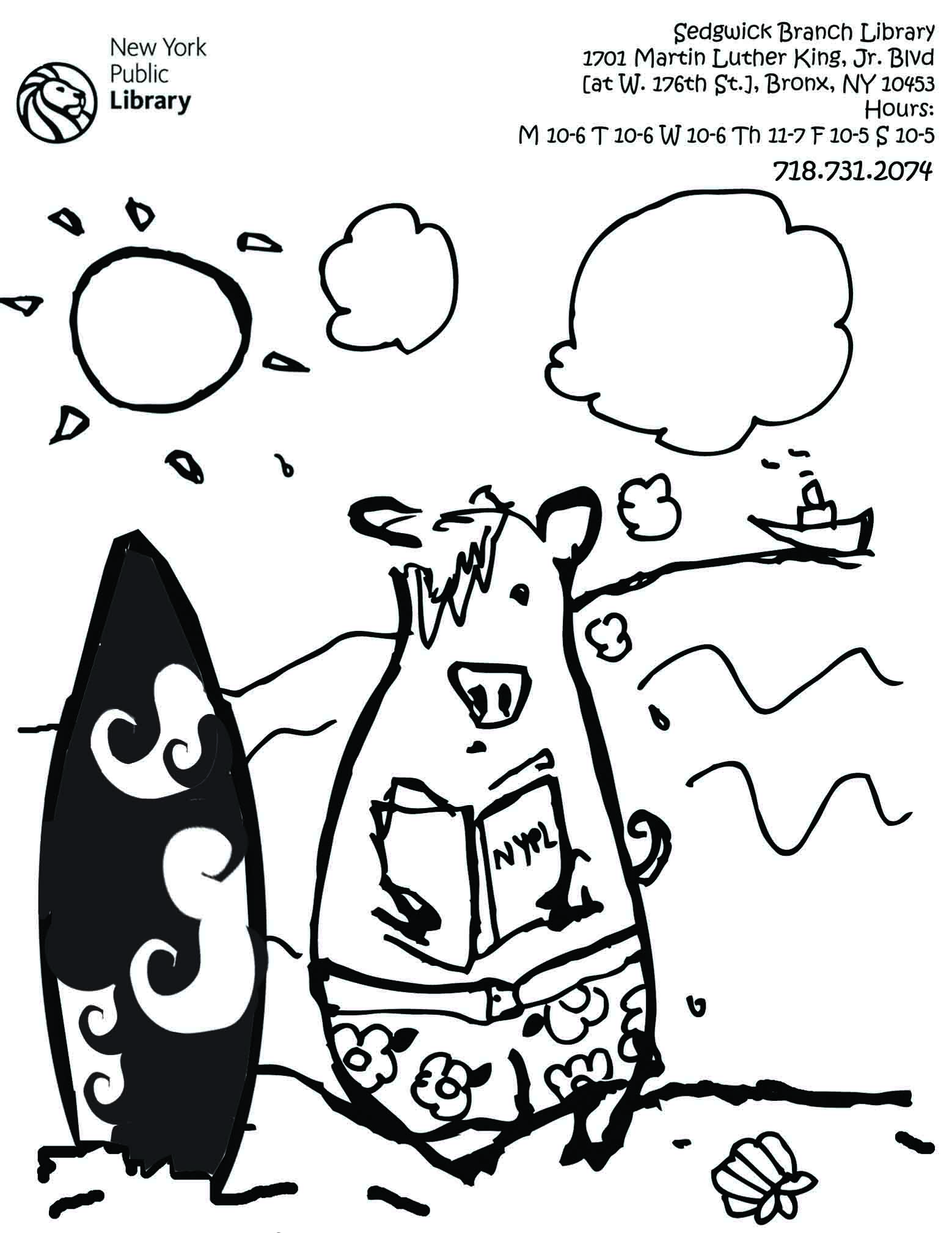55 Summer Reading Coloring Pages 61