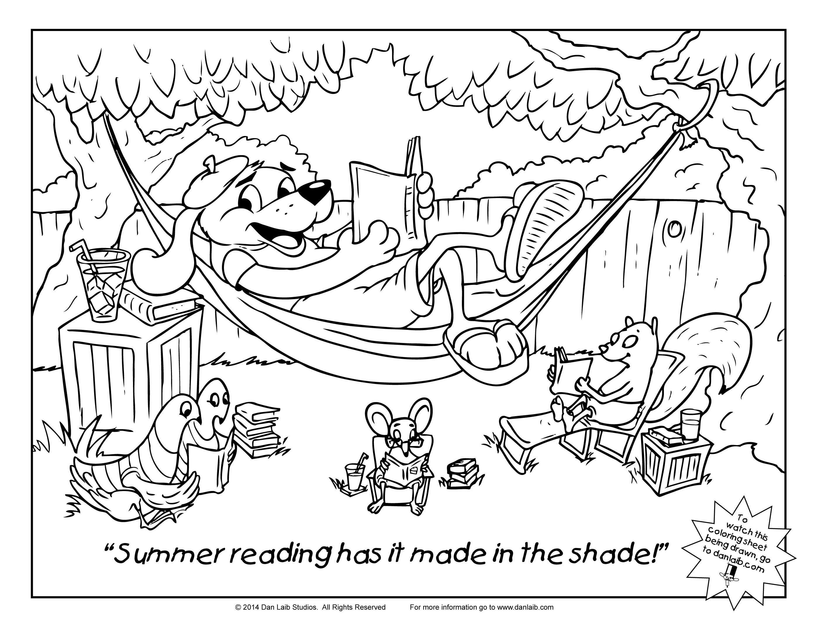 55 Summer Reading Coloring Pages 64