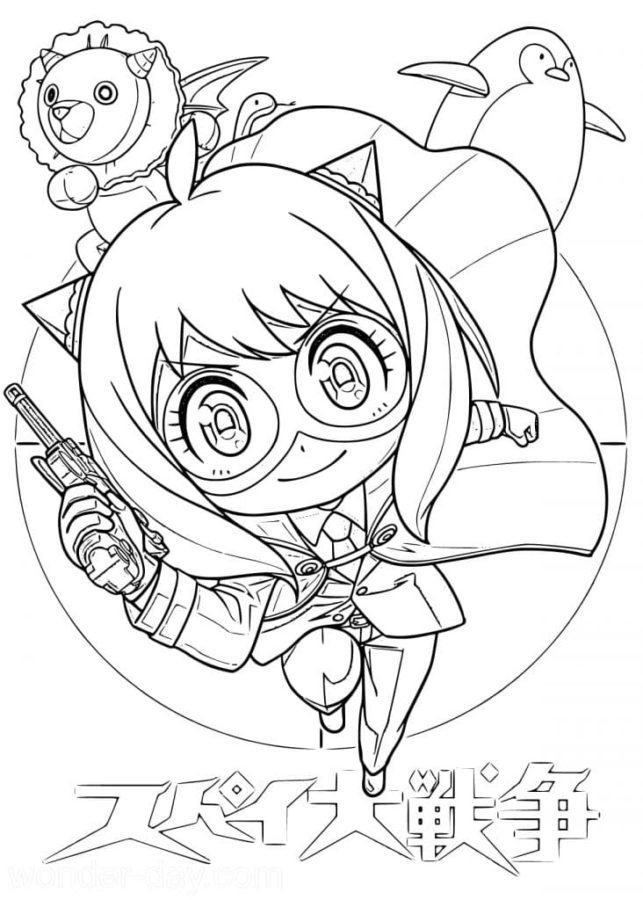 80 Printable Anime Coloring Pages Spy X Family 86