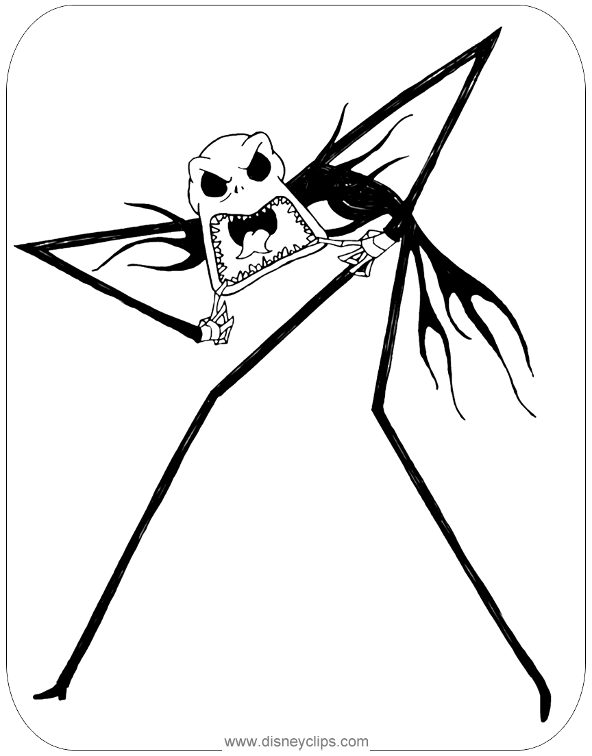 80 Printable Disney Coloring Pages Nightmare Before Christmas 92