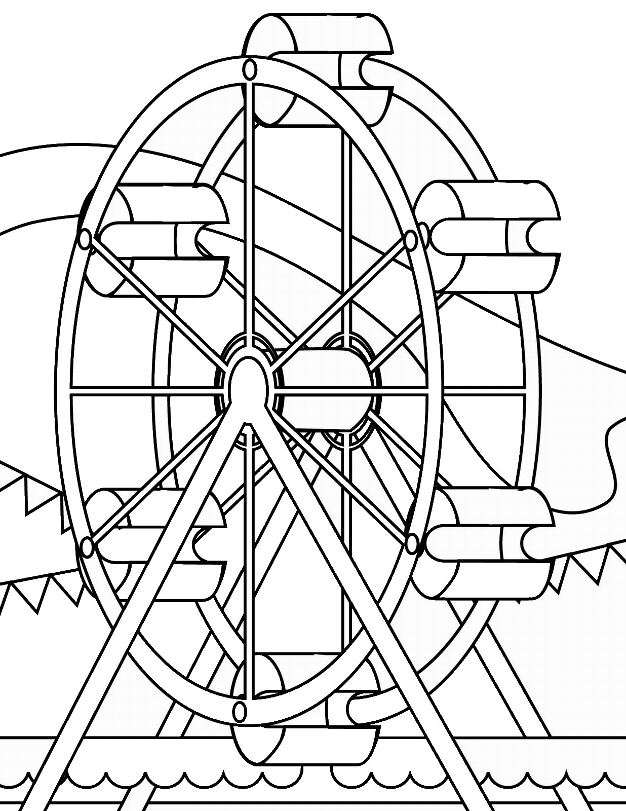 80 Printable Ferris Wheel Coloring Pages 31