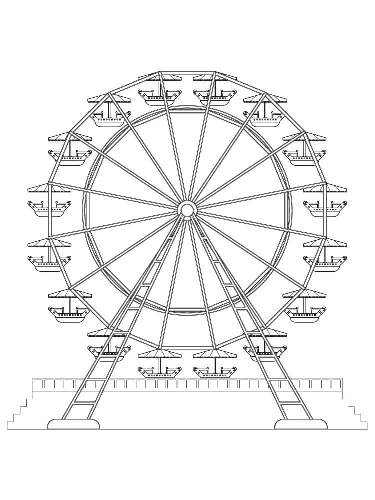 80 Printable Ferris Wheel Coloring Pages 38