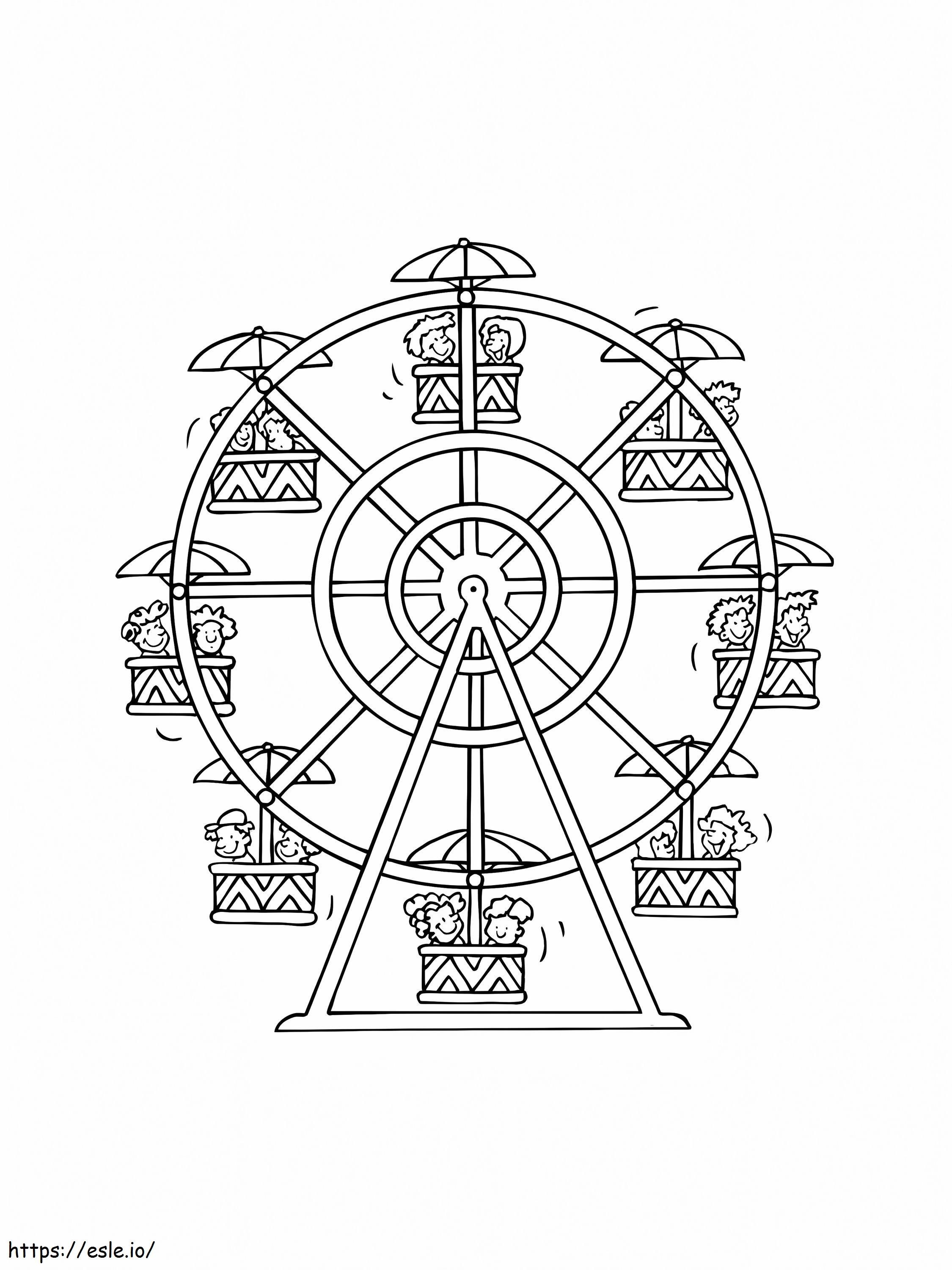80 Printable Ferris Wheel Coloring Pages 44