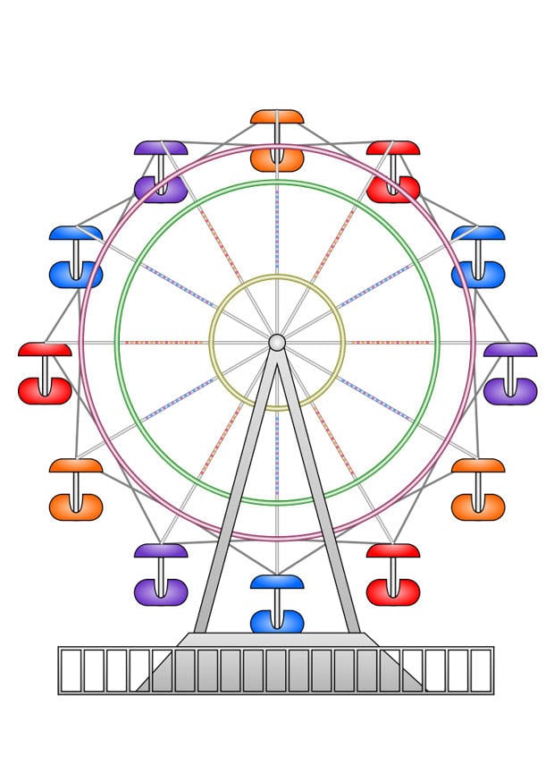 80 Printable Ferris Wheel Coloring Pages 68