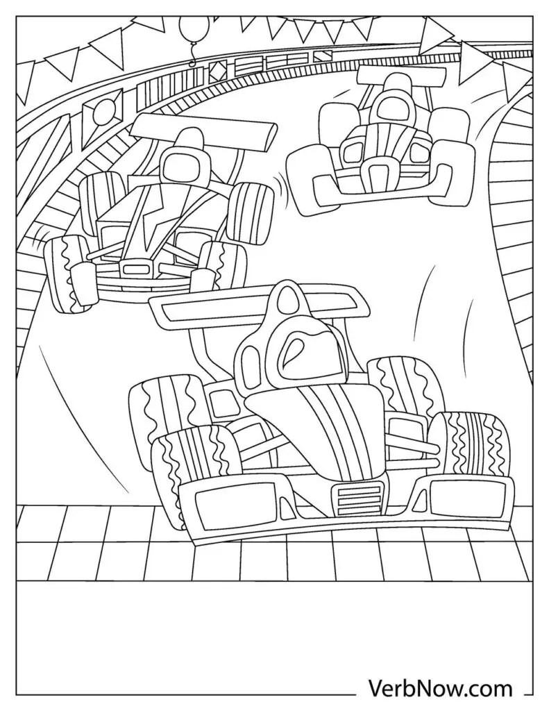 80 Printable Race Car Coloring Pages Formula 1 50