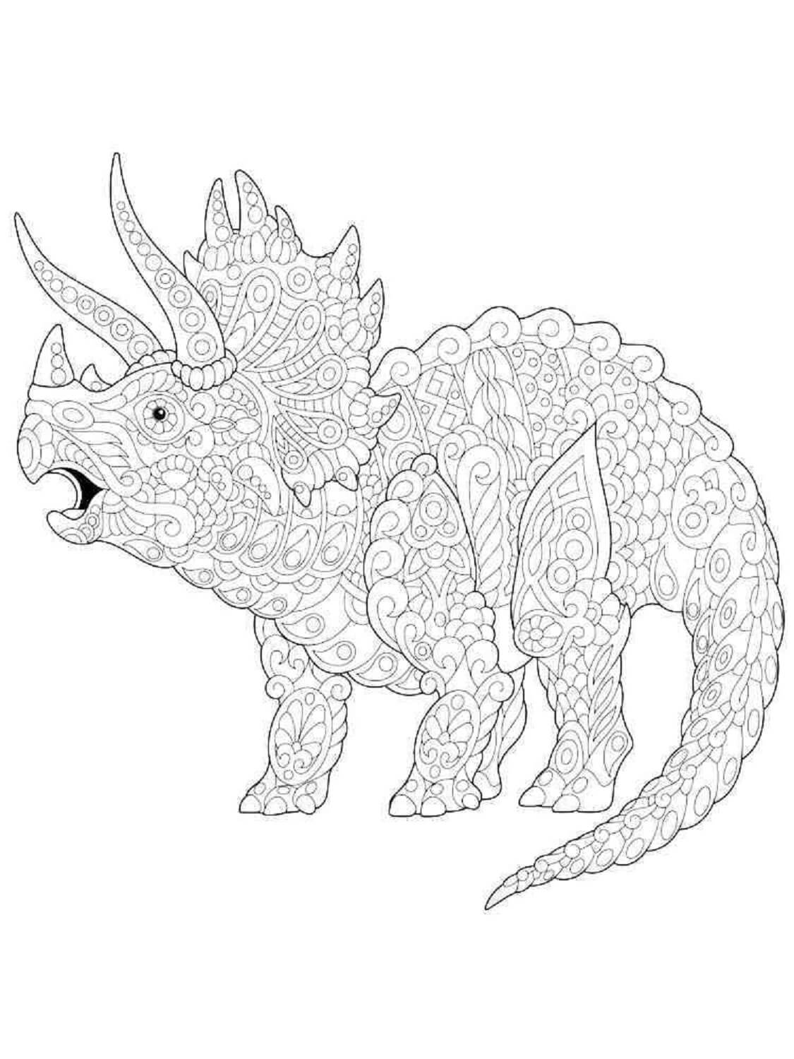 80 Printable Triceratops Coloring Pages For Kids 14