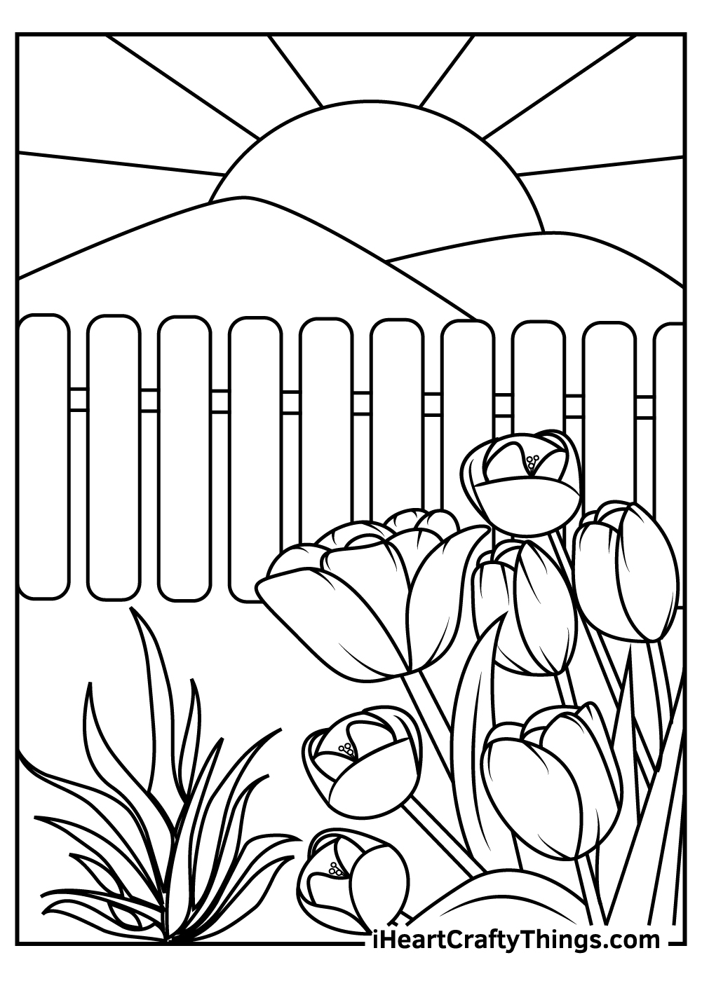 90 Printable Garden Party Coloring Pages 46