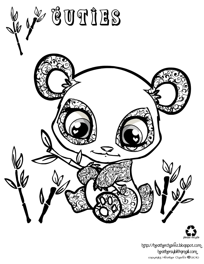 90 Printable Kawaii Cute Animal Coloring Pages 33