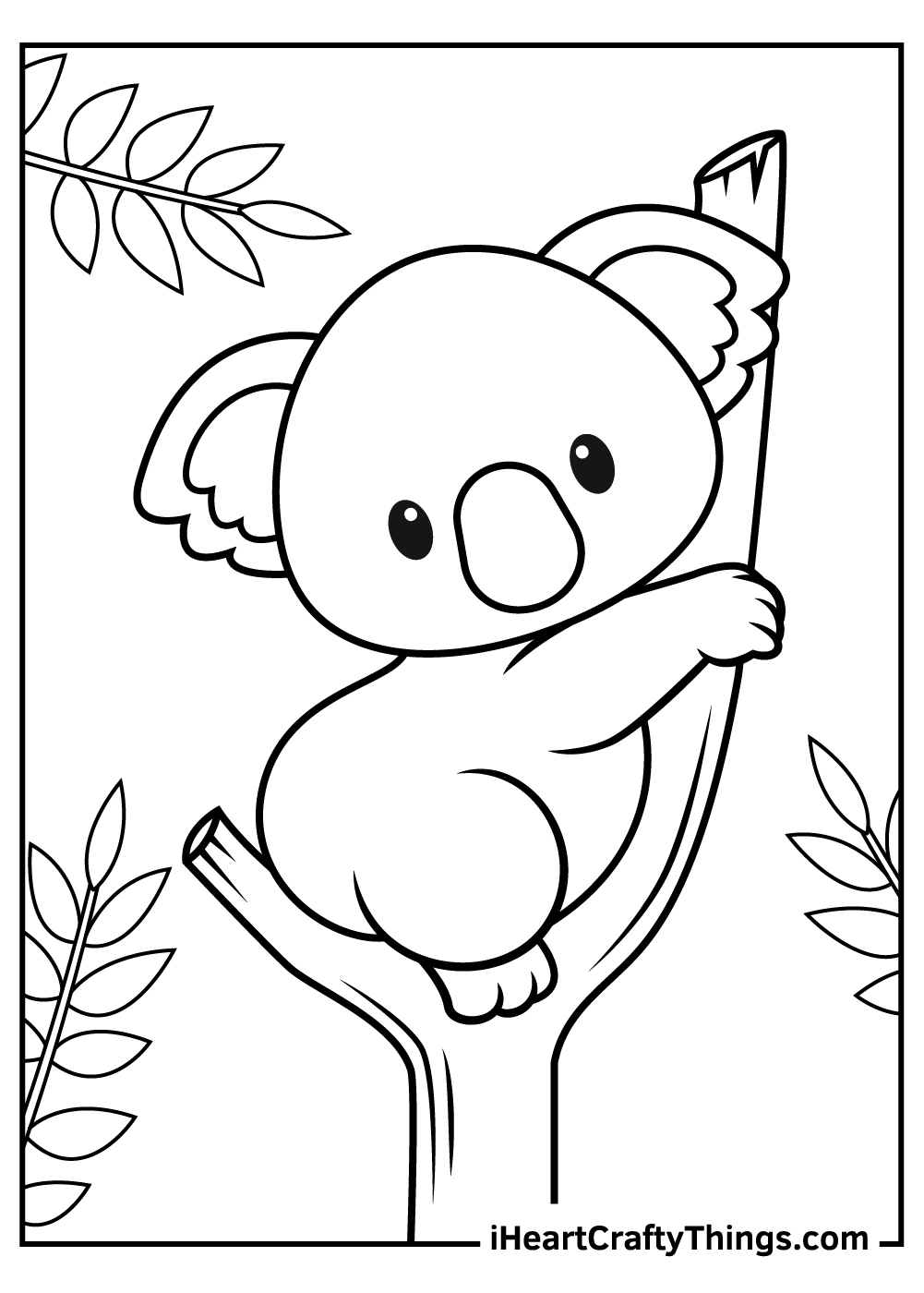 90 Printable Kawaii Cute Animal Coloring Pages 52