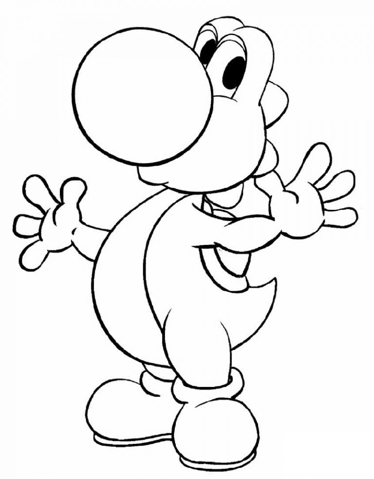 90 Printable Mario And Yoshi Coloring Pages 53
