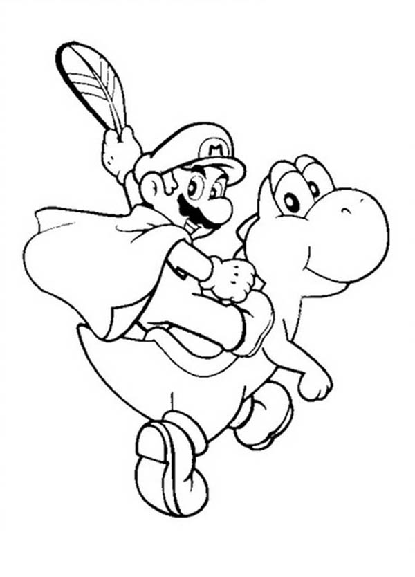 90 Printable Mario And Yoshi Coloring Pages 84