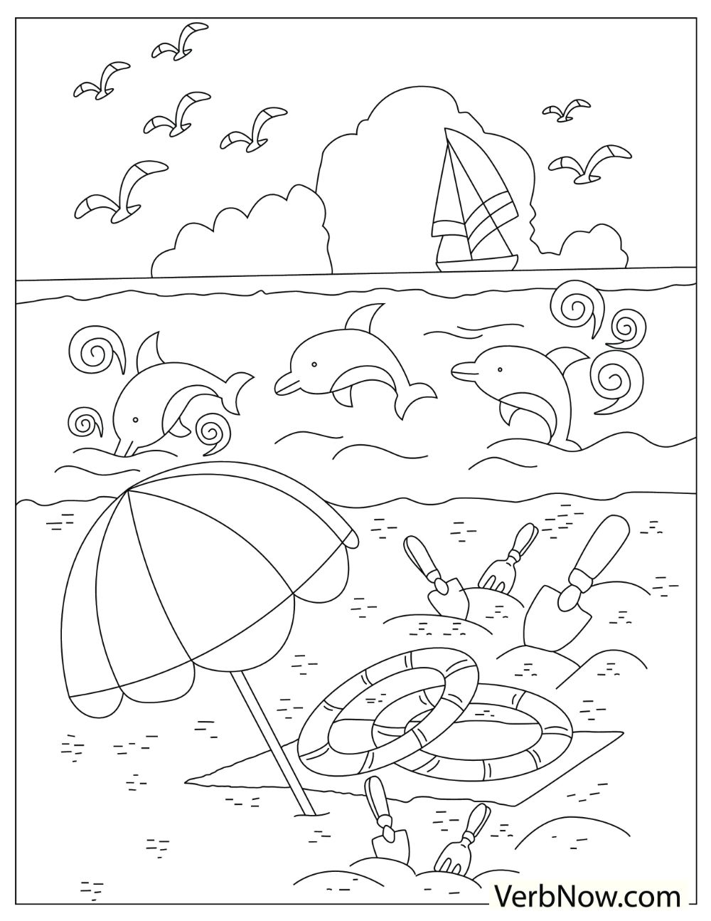 90 Printable Seaside Town Coloring Pages 50