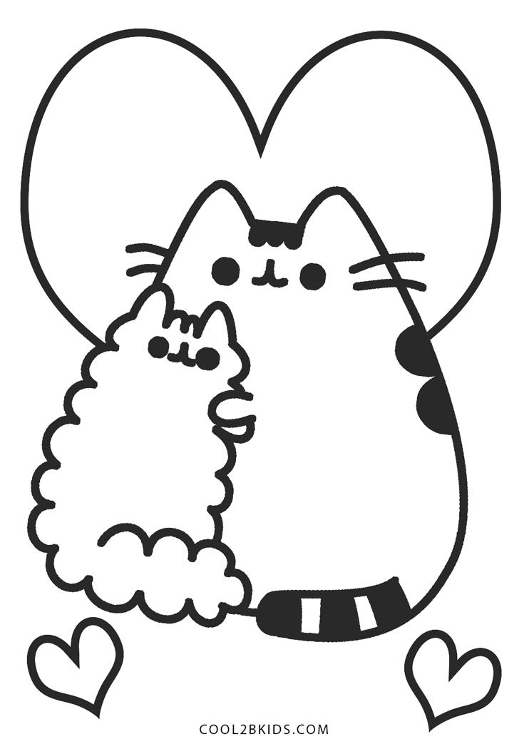 90 Pusheen Coloring Pages Kawaii 69