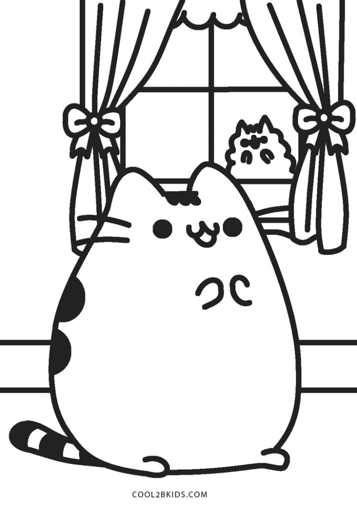 90 Pusheen Coloring Pages Kawaii 89