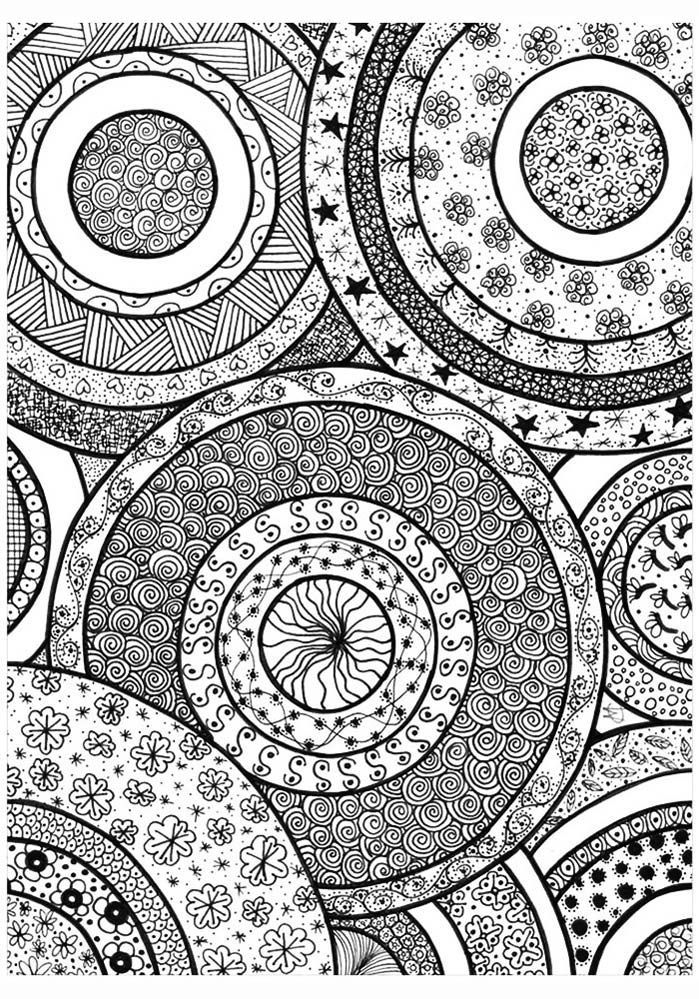 90 Zentangle Mandala Coloring Pages 44