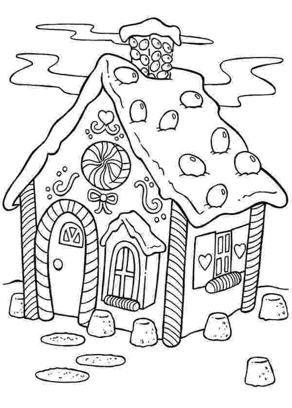 Get 85 Printable Gingerbread House Coloring Pages Ideas 13