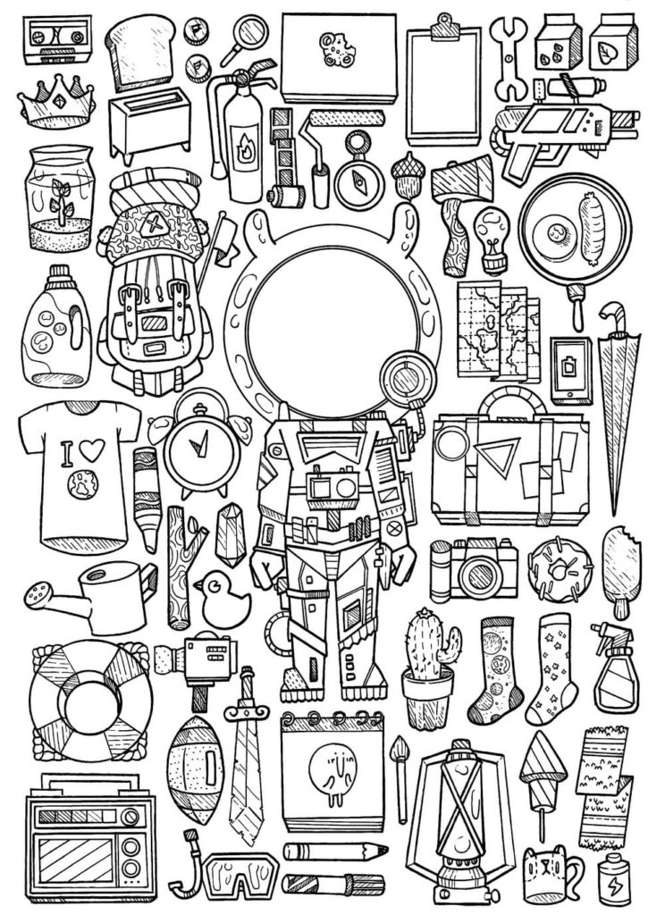 60 Printable Cute Aesthetic Coloring Pages Sanrio 45