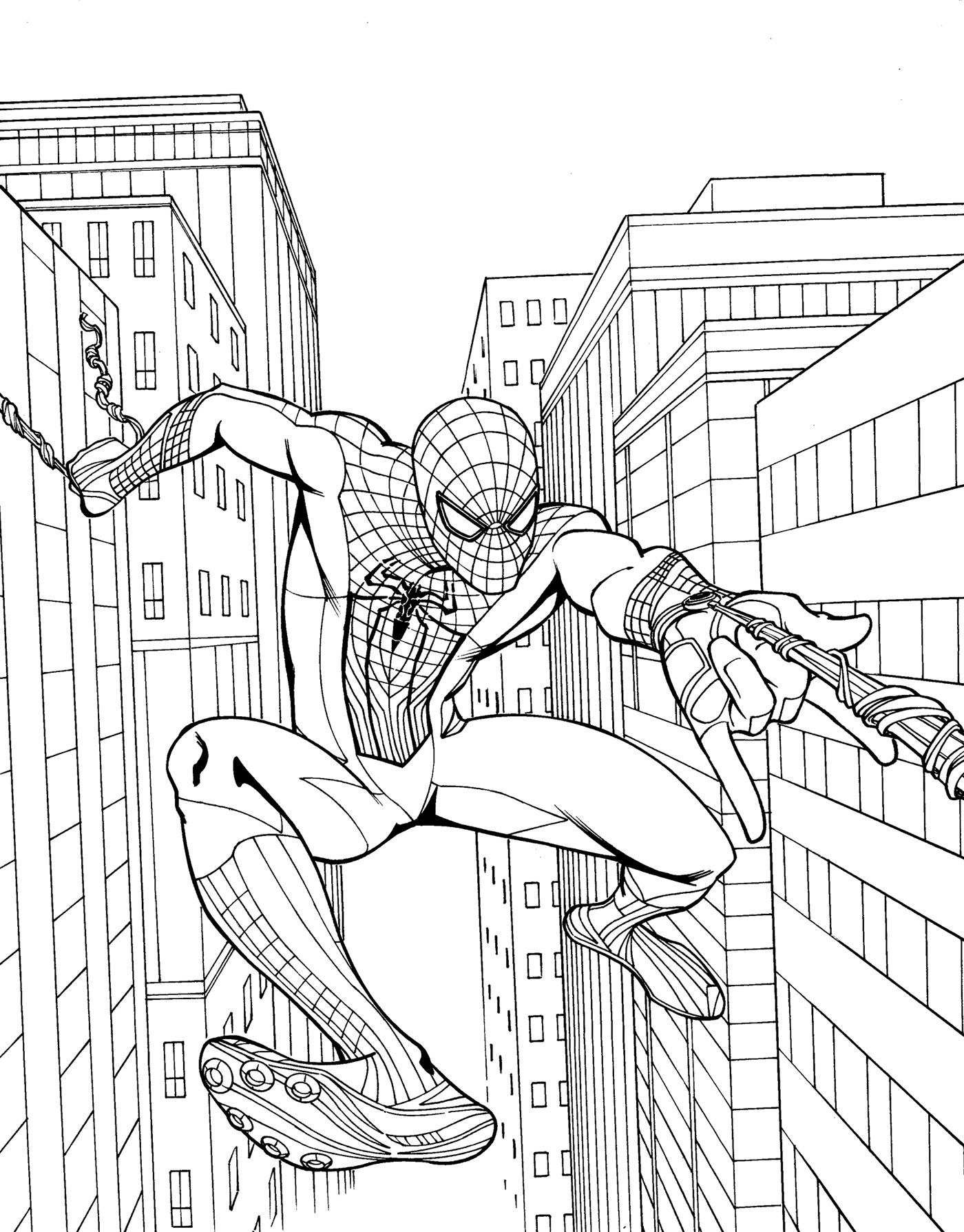 60 Printable Spiderman And Spider Gwen Coloring Pages 51