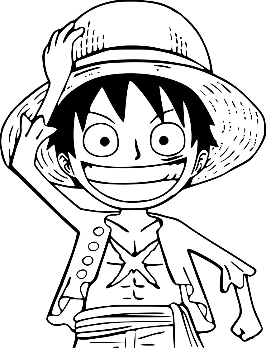 35 Printable Luffy Coloring Pages 12