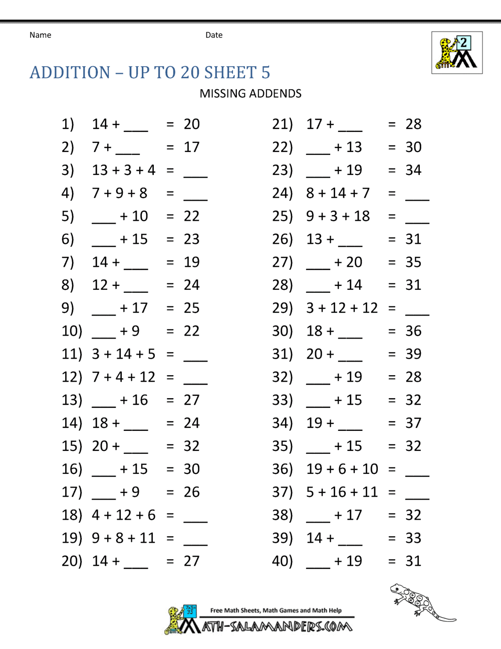 Save 60 Addition Math Worksheets Ideas 55