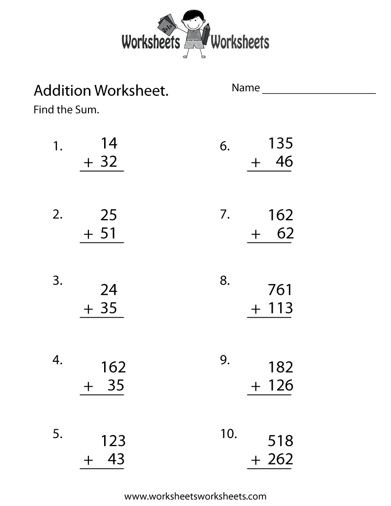 Save 60 Addition Math Worksheets Ideas 59