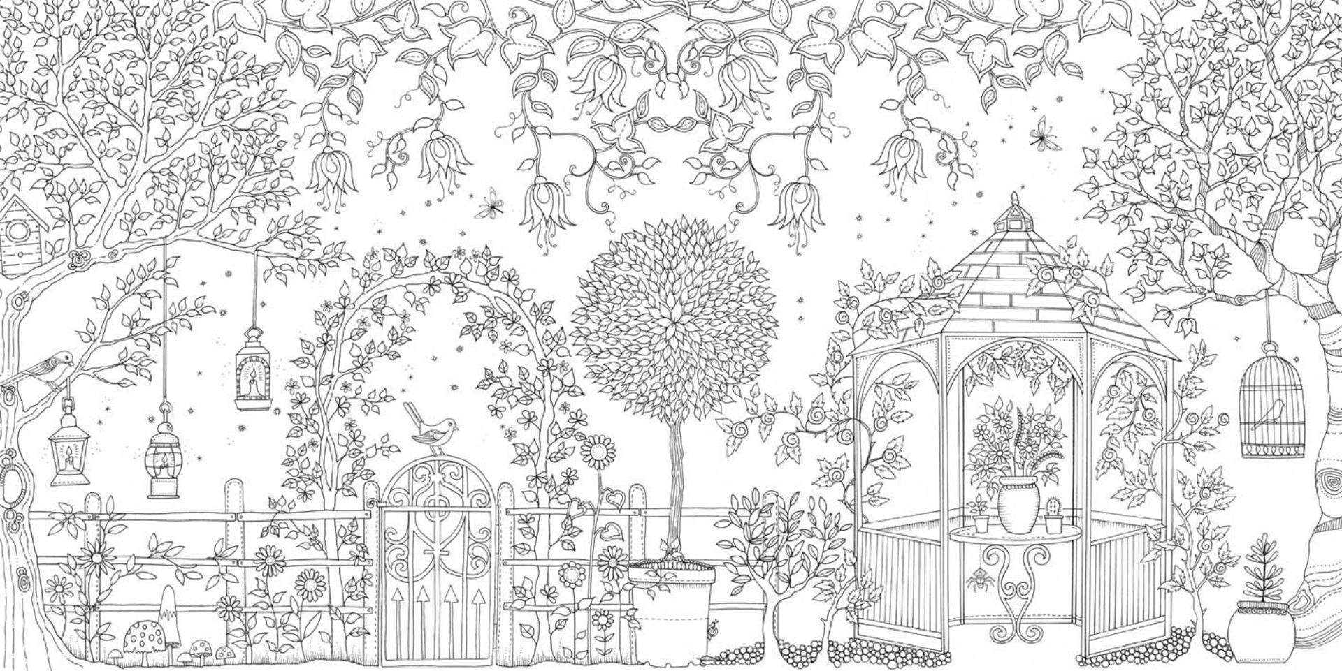 45 Printable Secret Garden Coloring Book Pages 65