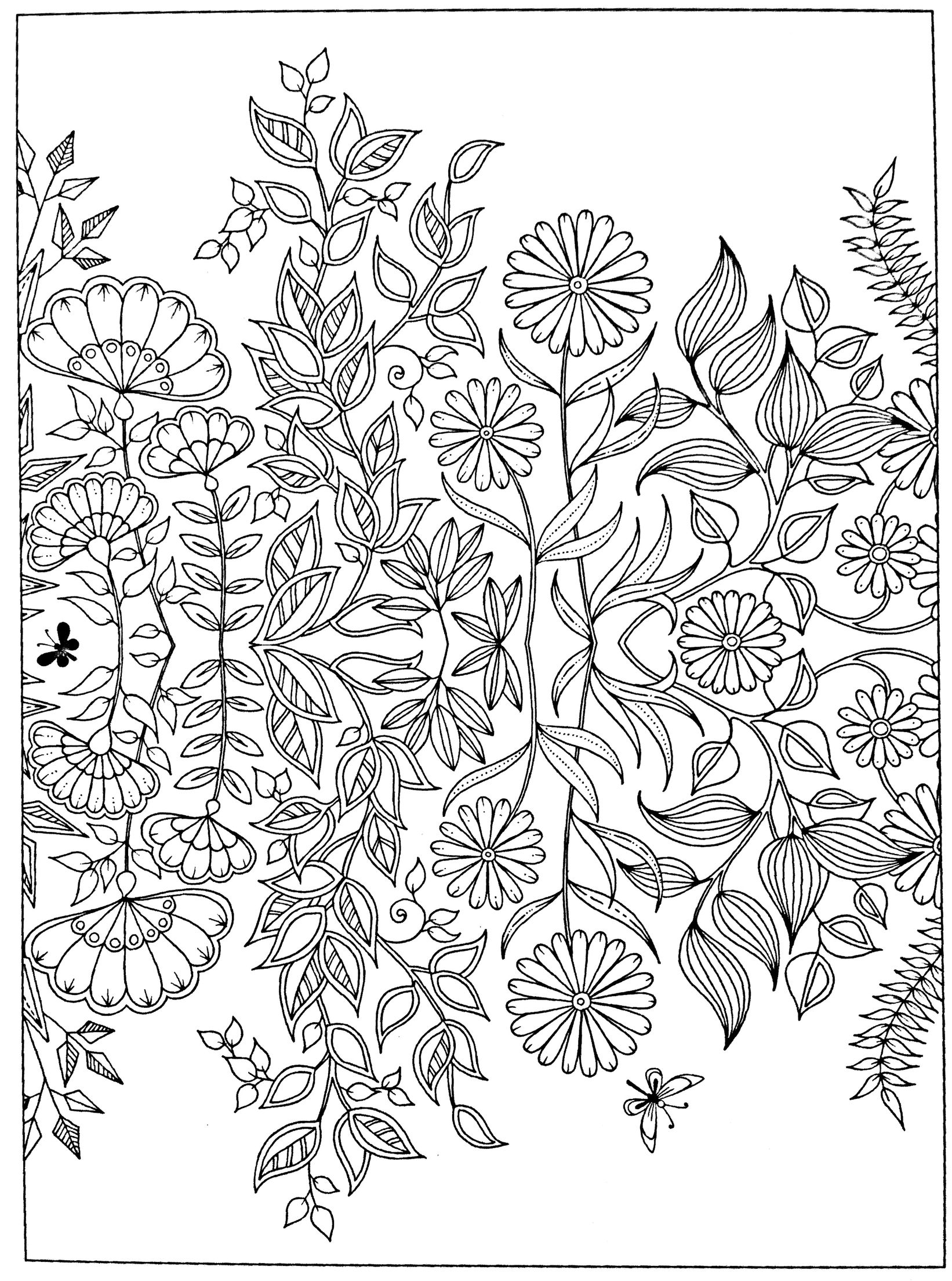 45 Printable Secret Garden Coloring Book Pages 70