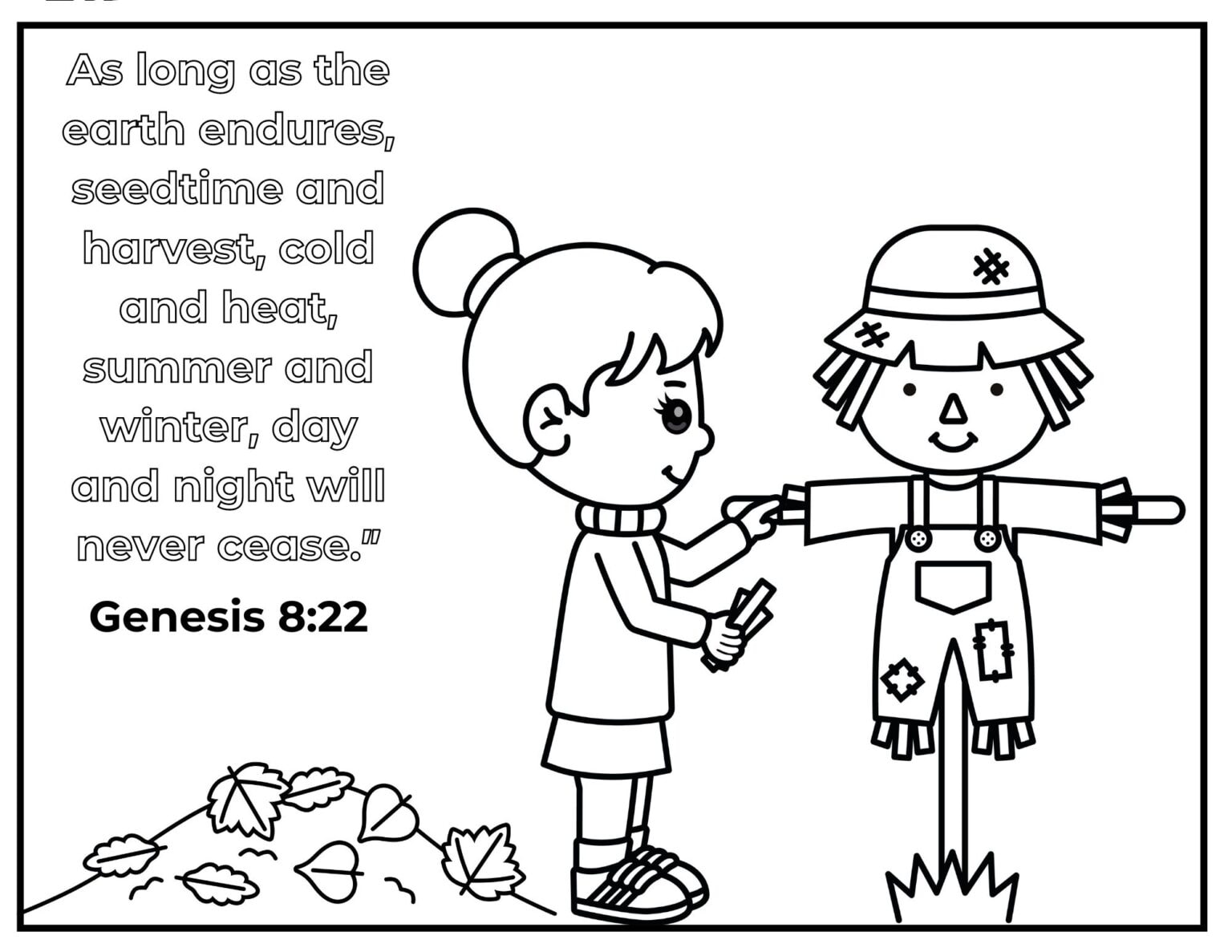 50 Printable Fall Religious Coloring Pages 58