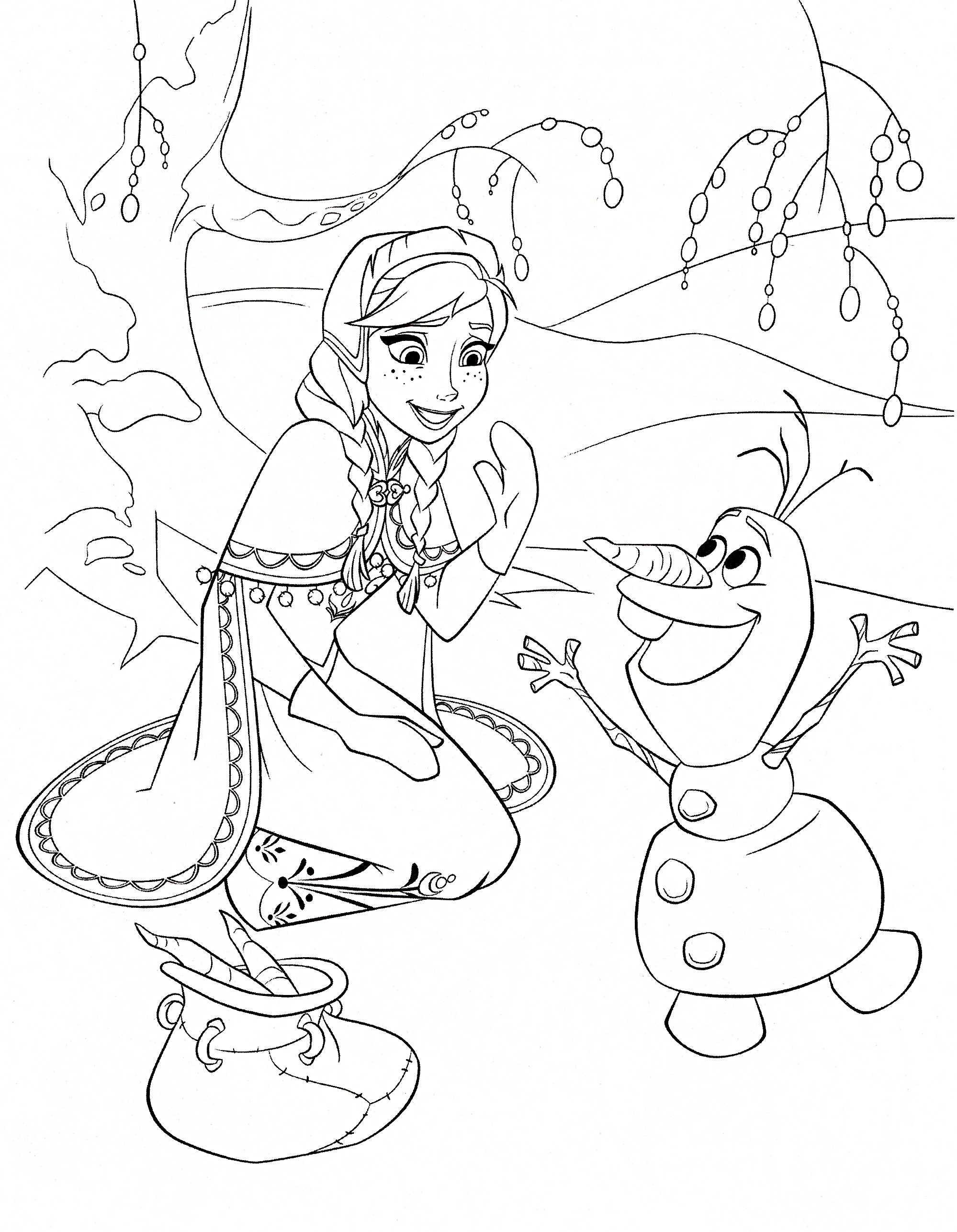 55 Printable Disney Coloring Pages Anna 16