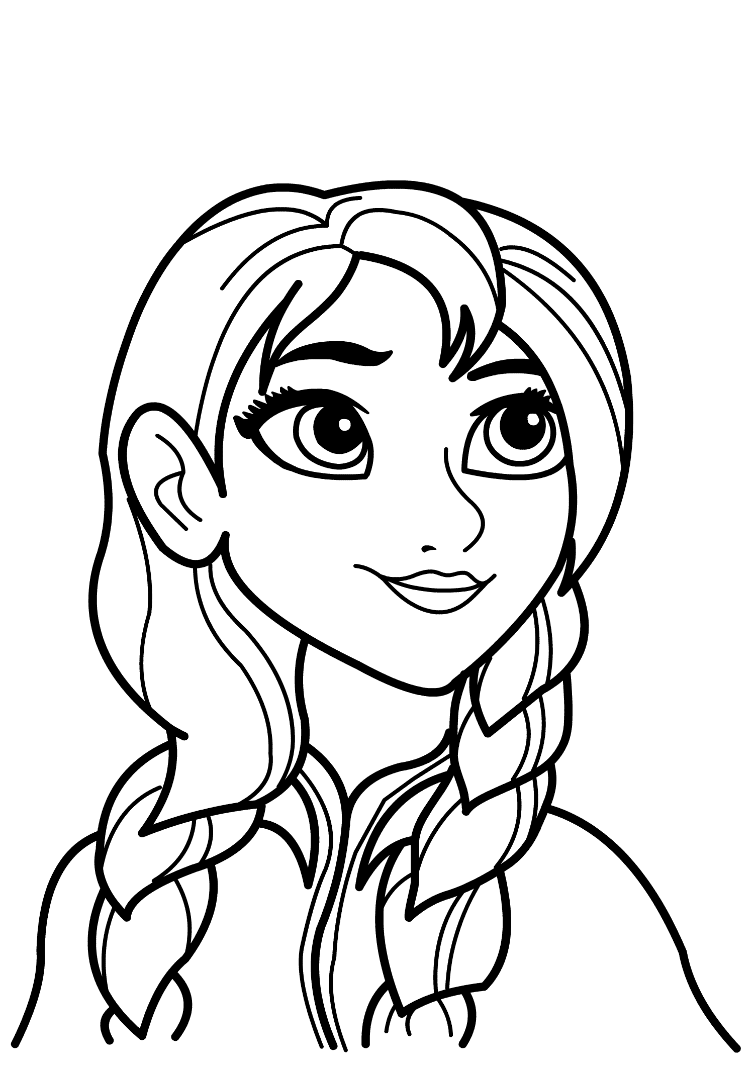 55 Printable Disney Coloring Pages Anna 19