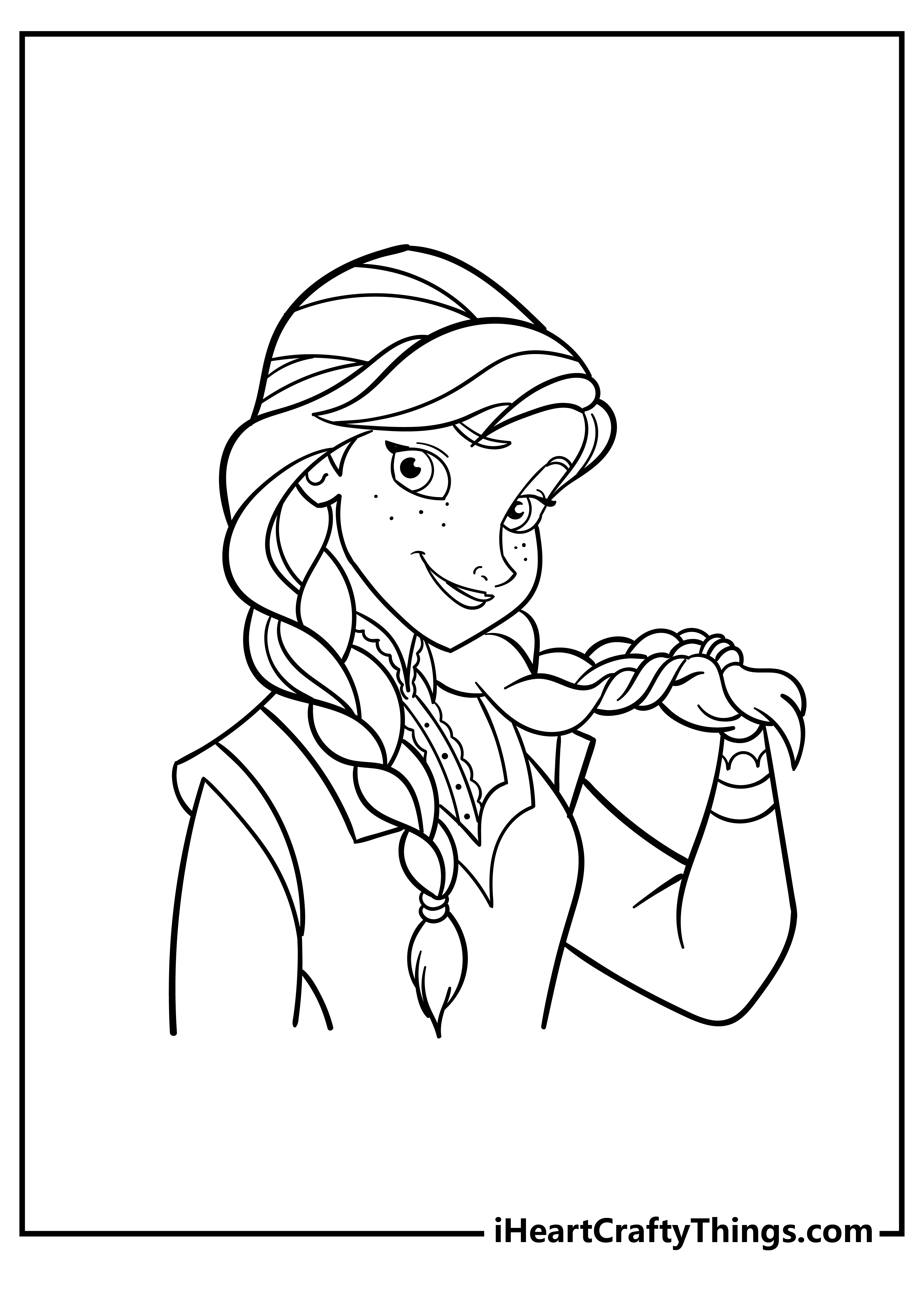 55 Printable Disney Coloring Pages Anna 29