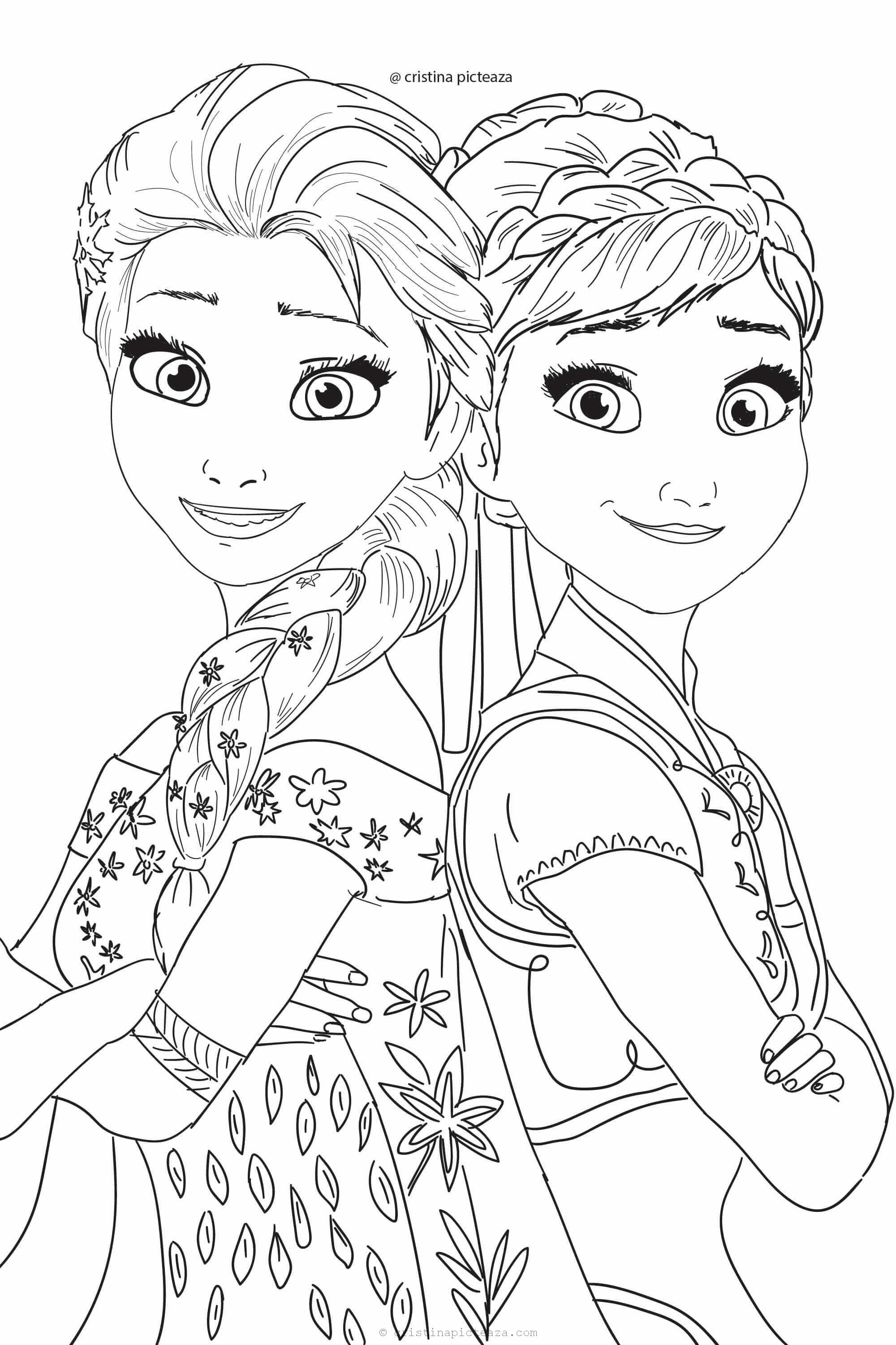 55 Printable Disney Coloring Pages Anna 44