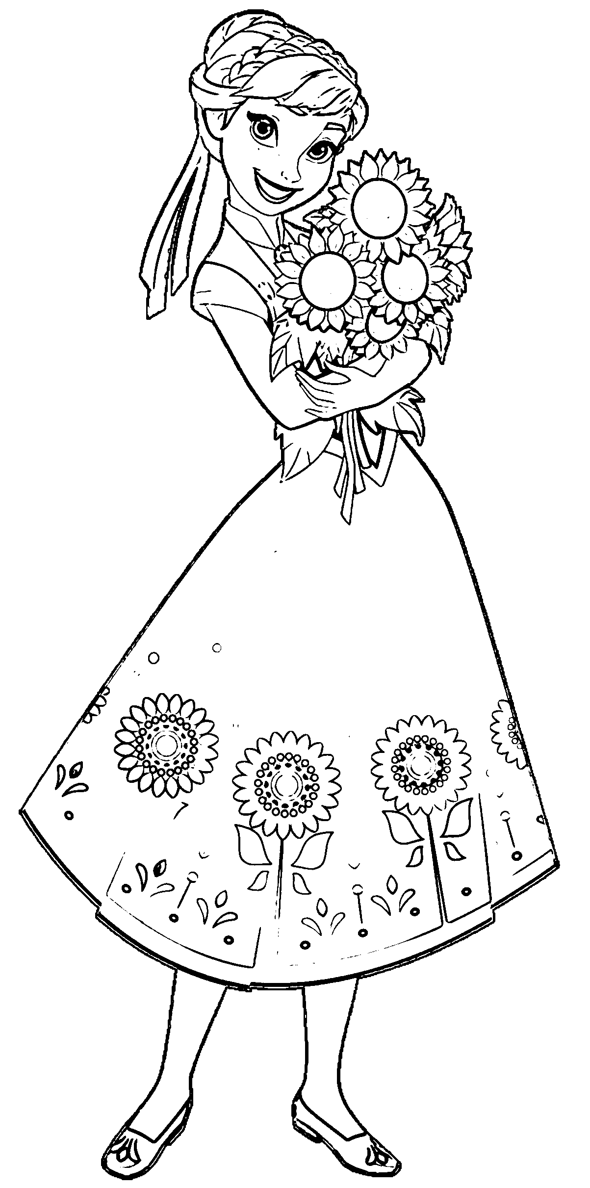 55 Printable Disney Coloring Pages Anna 49