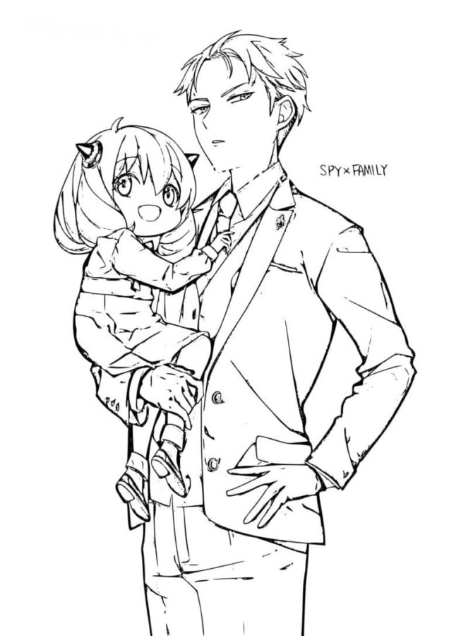 80 Printable Anime Coloring Pages Spy X Family 33