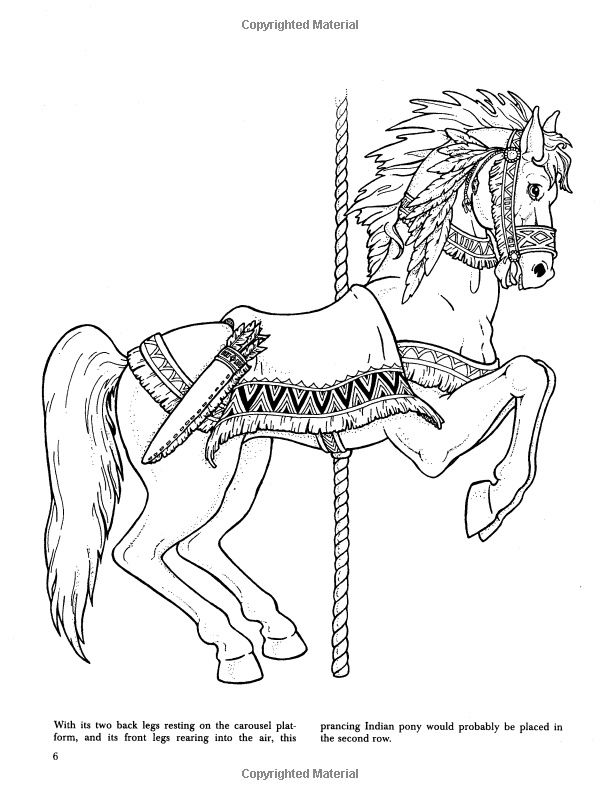 80 Printable Carousel Coloring Pages 74