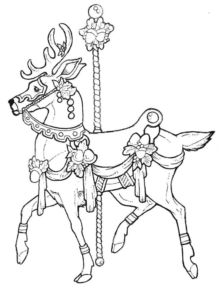 80 Printable Carousel Coloring Pages 76