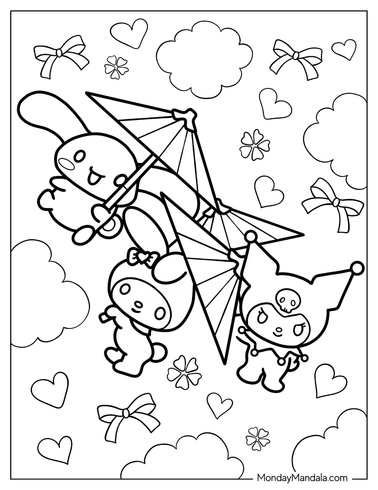 80 Printable Cinnamoroll Girl Coloring Pages 21