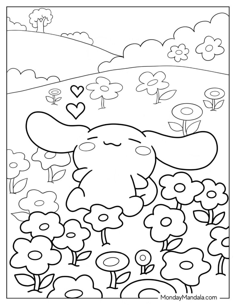 80 Printable Cinnamoroll Girl Coloring Pages 22