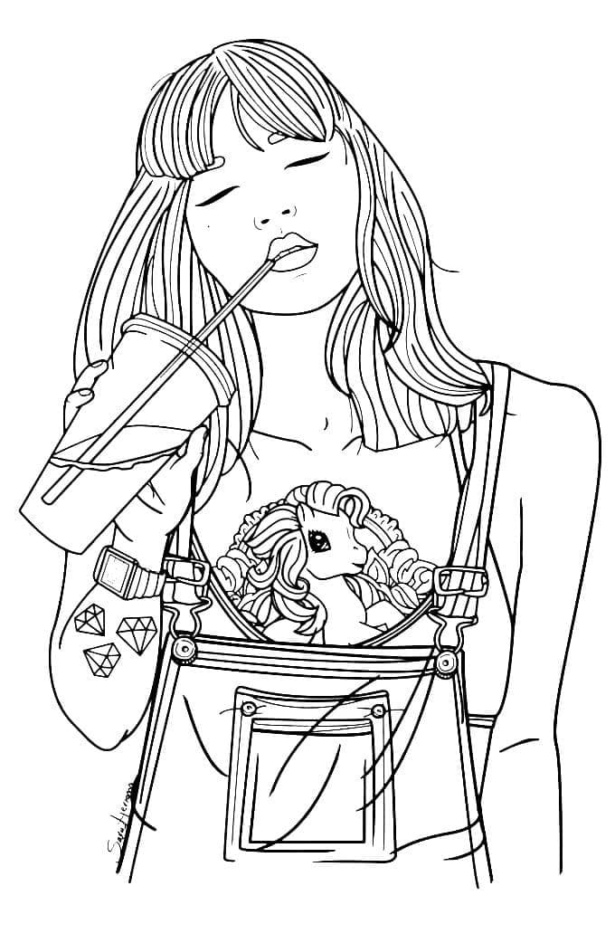 80 Printable Cinnamoroll Girl Coloring Pages 28