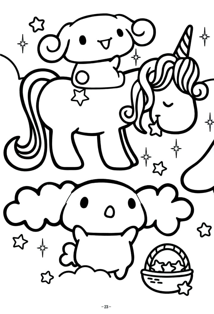 80 Printable Cinnamoroll Girl Coloring Pages 32