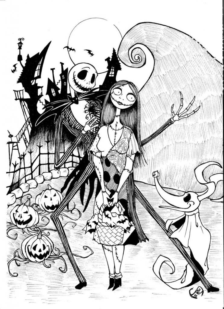 80 Printable Disney Coloring Pages Nightmare Before Christmas 2