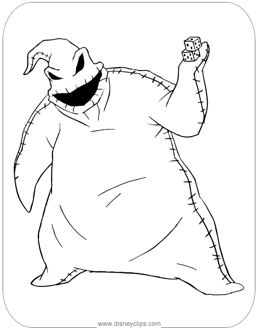 80 Printable Disney Coloring Pages Nightmare Before Christmas 5