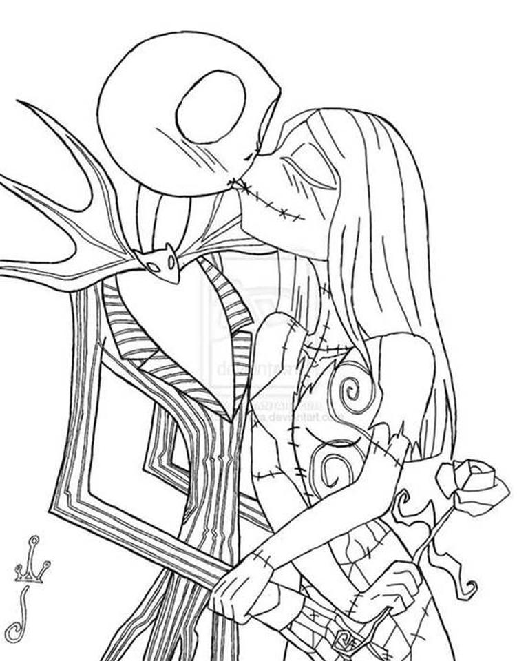 80 Printable Disney Coloring Pages Nightmare Before Christmas 56