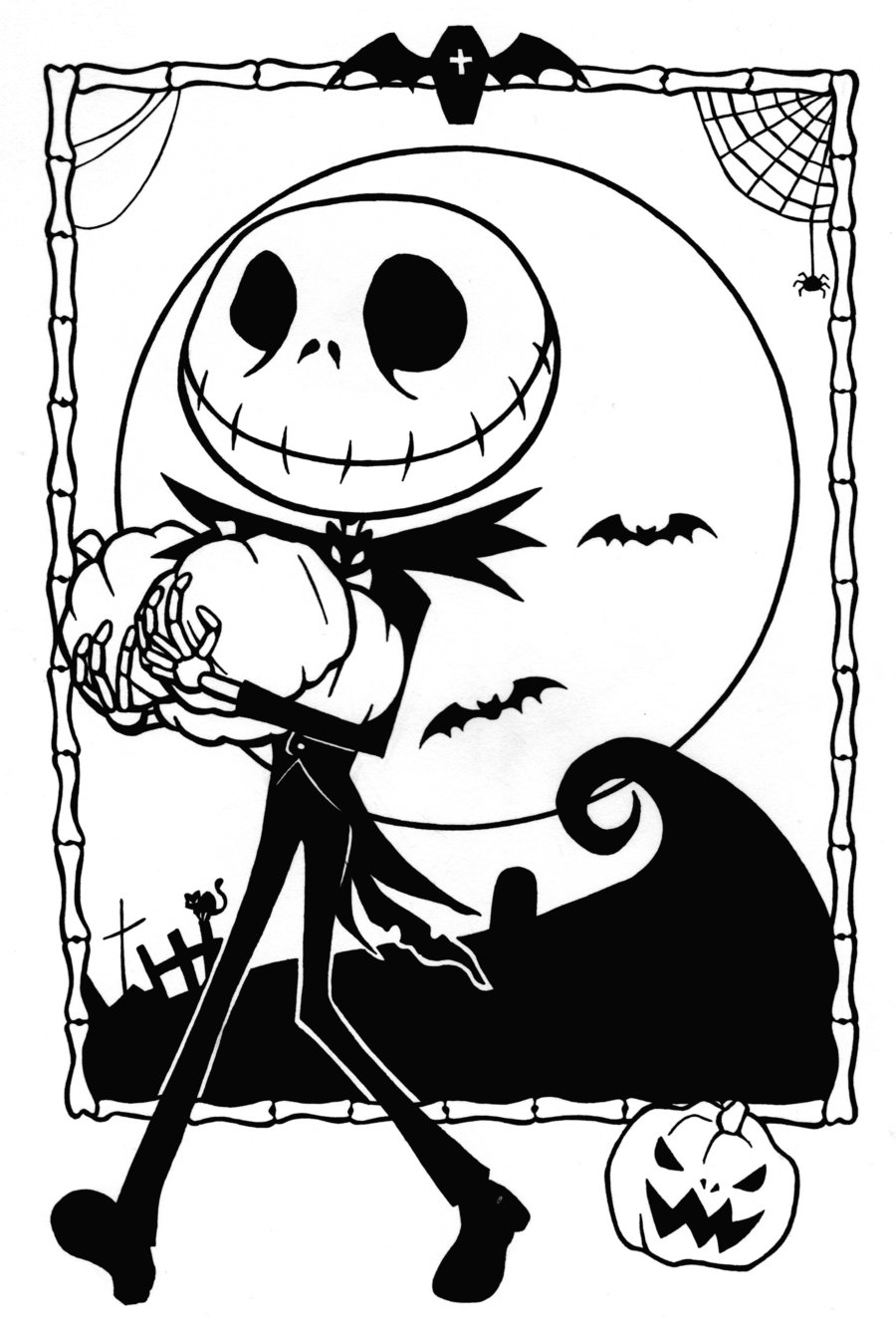 80 Printable Disney Coloring Pages Nightmare Before Christmas 58