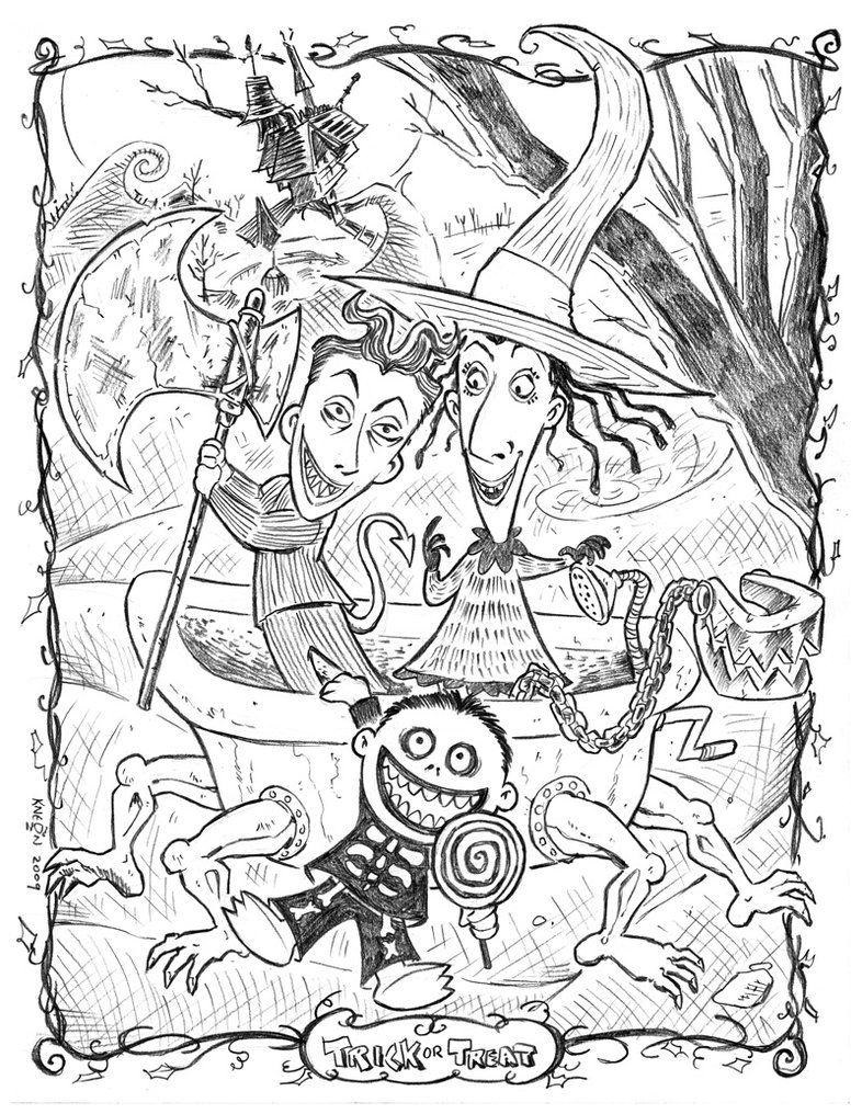 80 Printable Disney Coloring Pages Nightmare Before Christmas 6