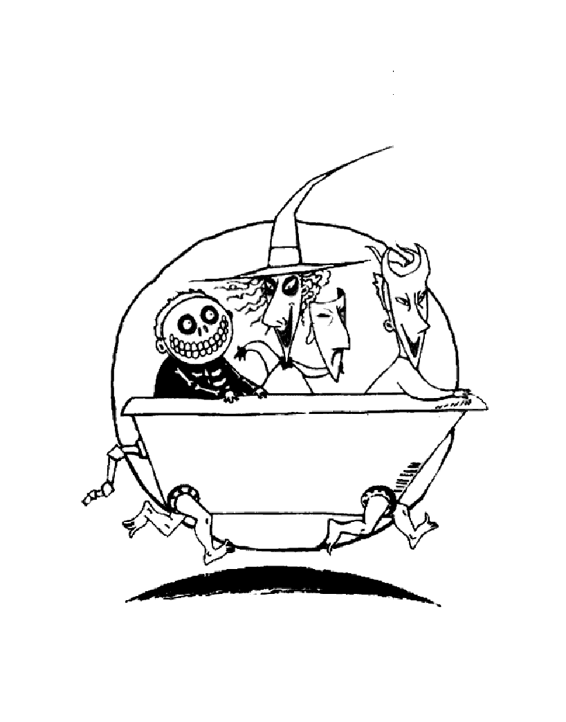 80 Printable Disney Coloring Pages Nightmare Before Christmas 61